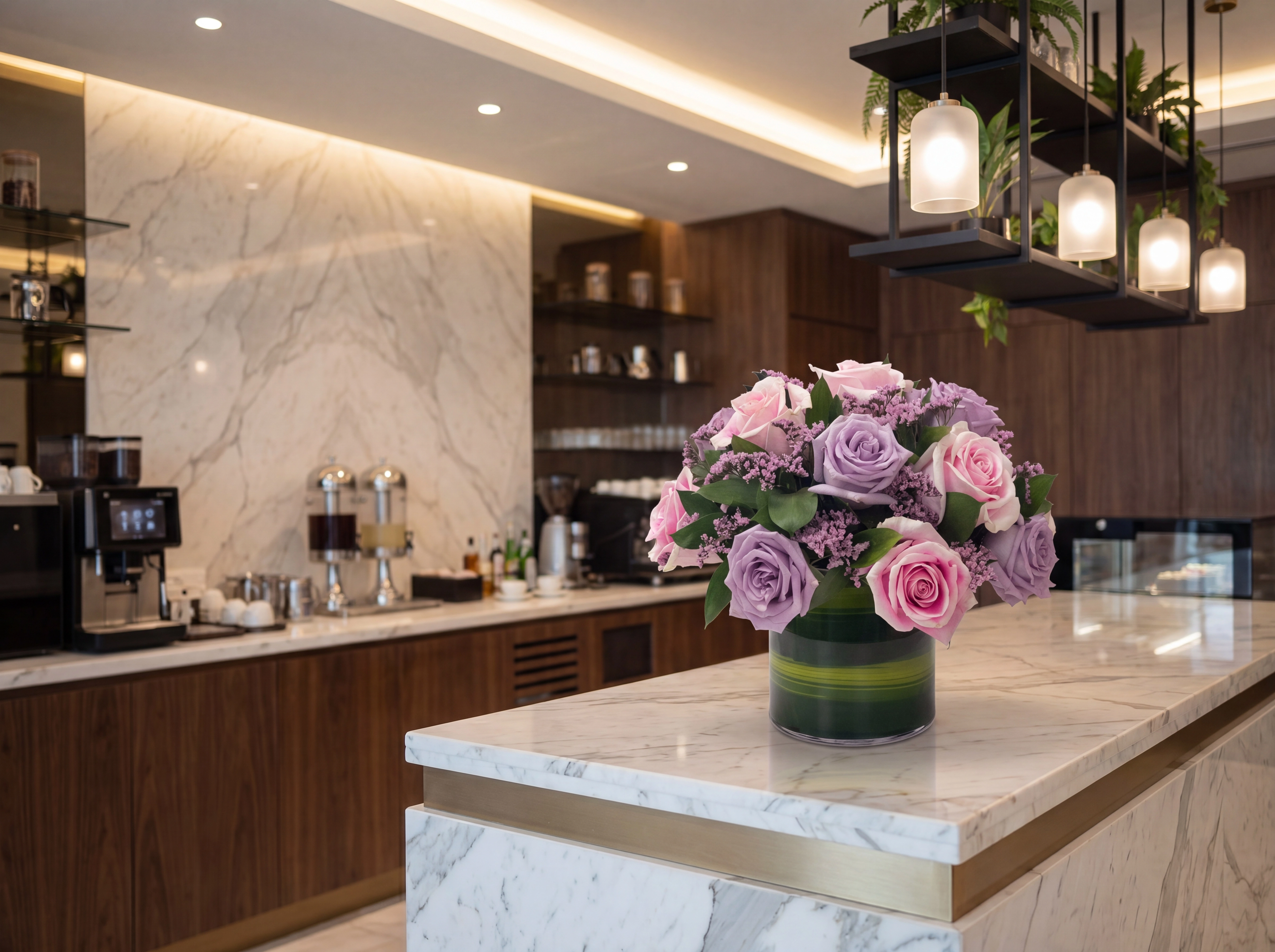 Cafe counter bunches
