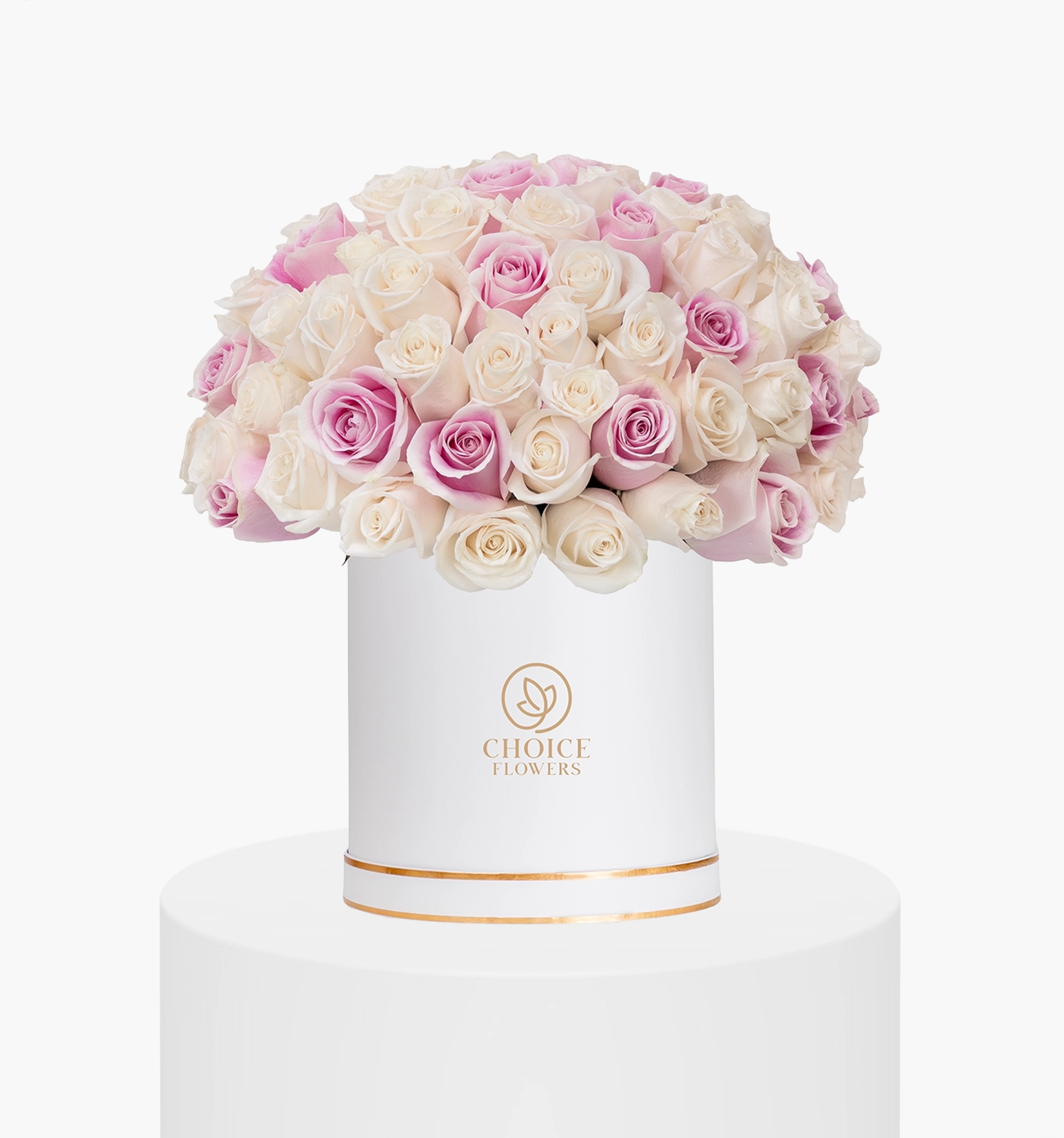 My Darling Pink & White Rose Mixed Box