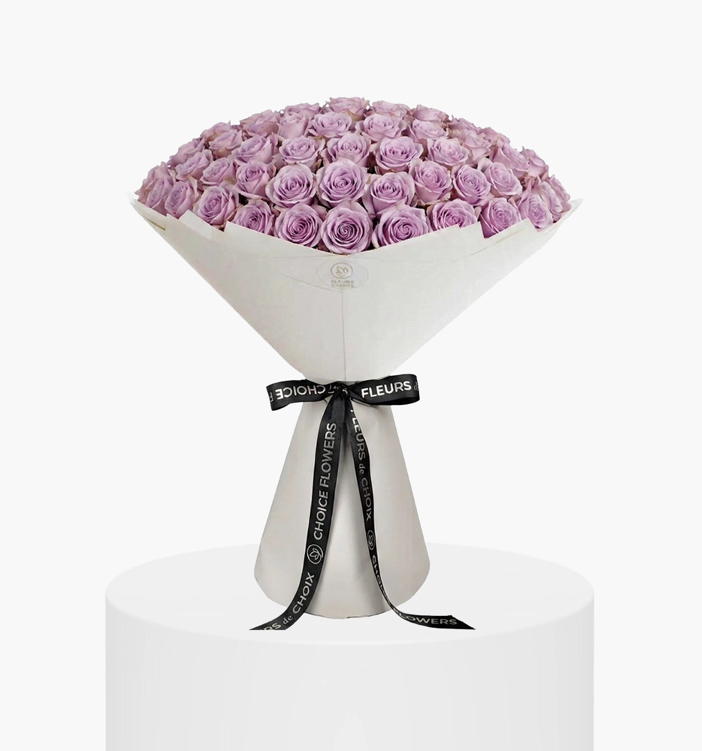 Blushing Purple Rose Bouquet