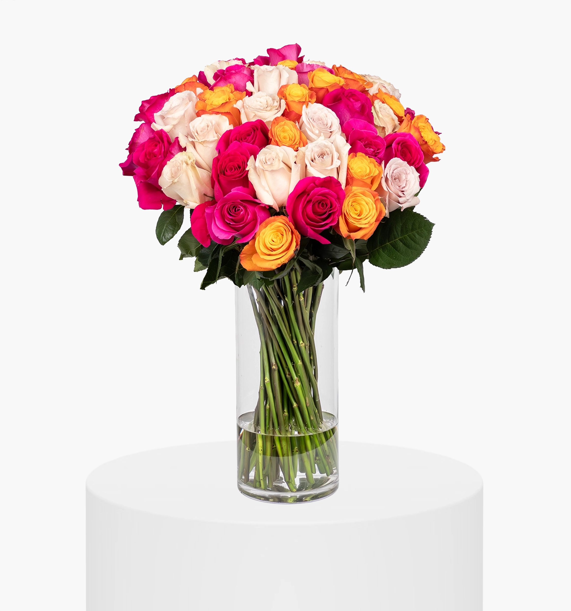 Fusion Mixed Roses Vase UAE
