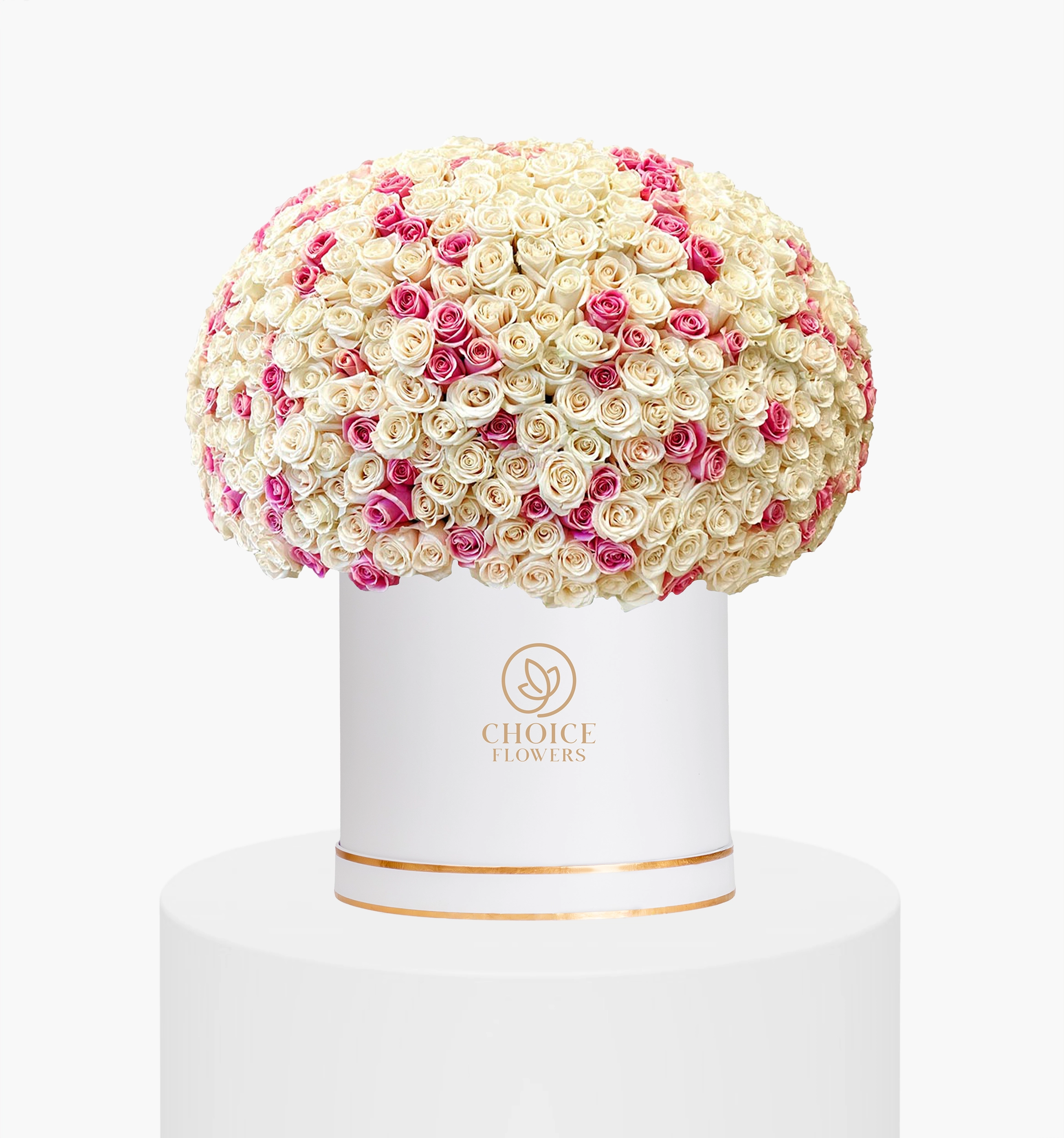 My Darling Pink & White Rose Mixed Box