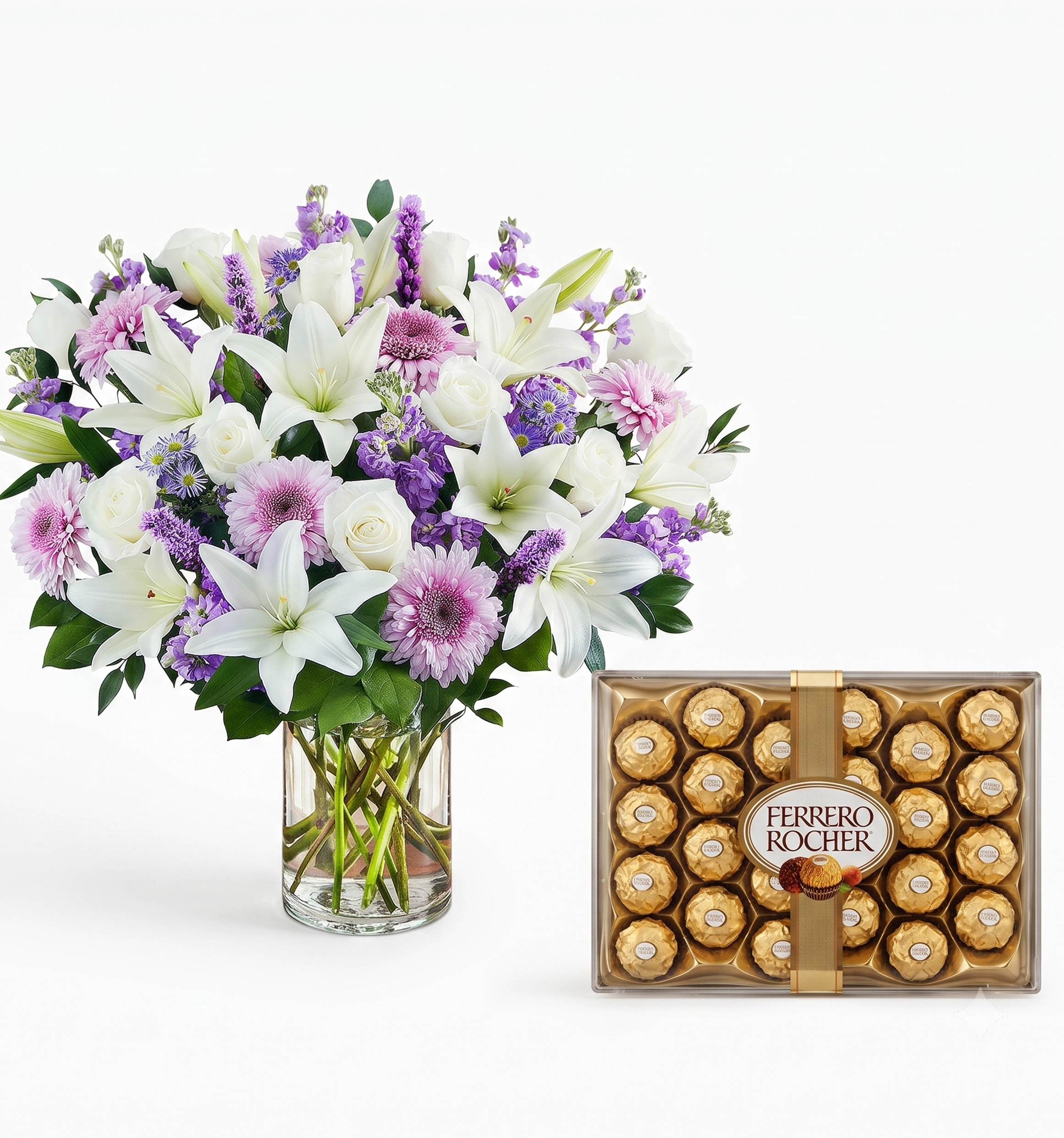 Pure Radiance Vase + Ferrero Rocher
