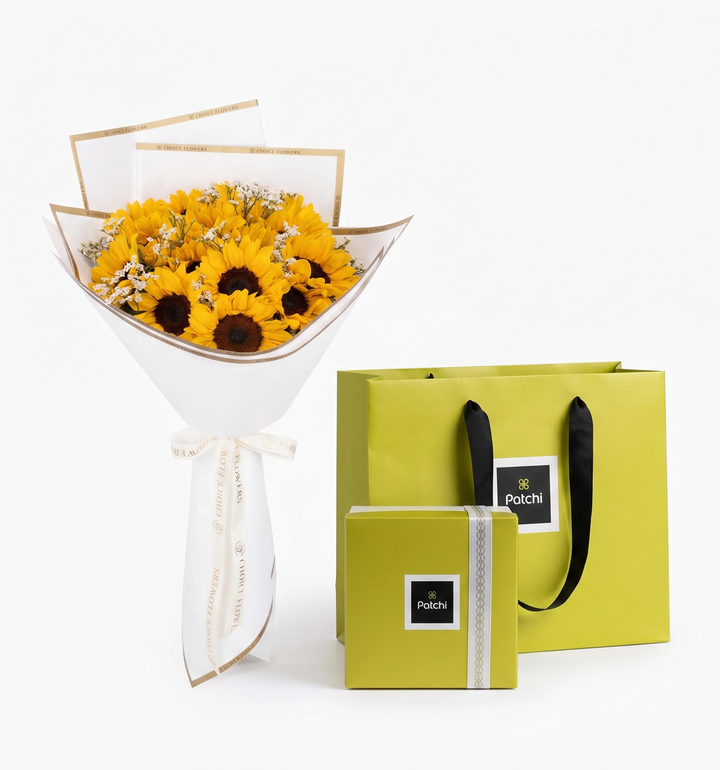 Sunflower Bouquet Chocolate Gift Set UAE