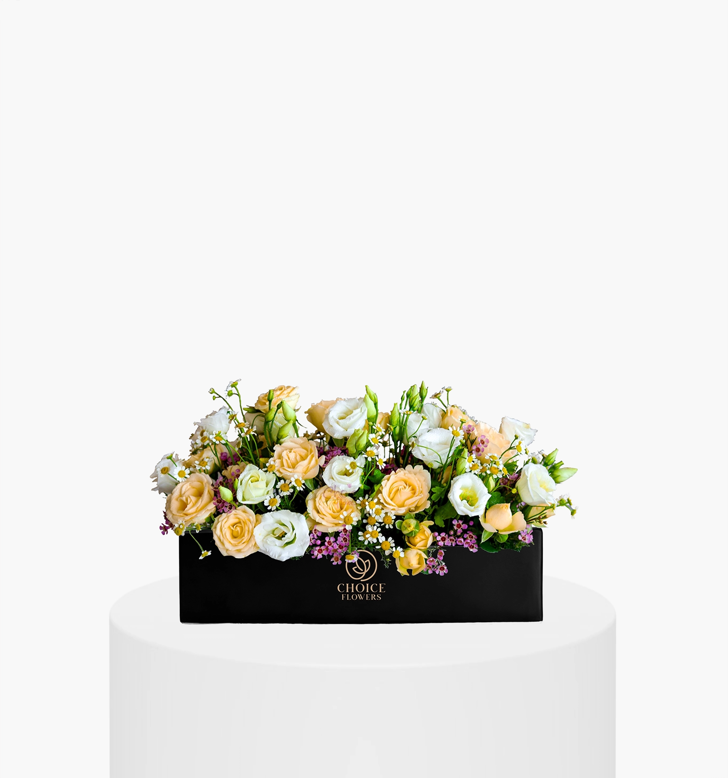 Baby Rose Lisianthus Vase