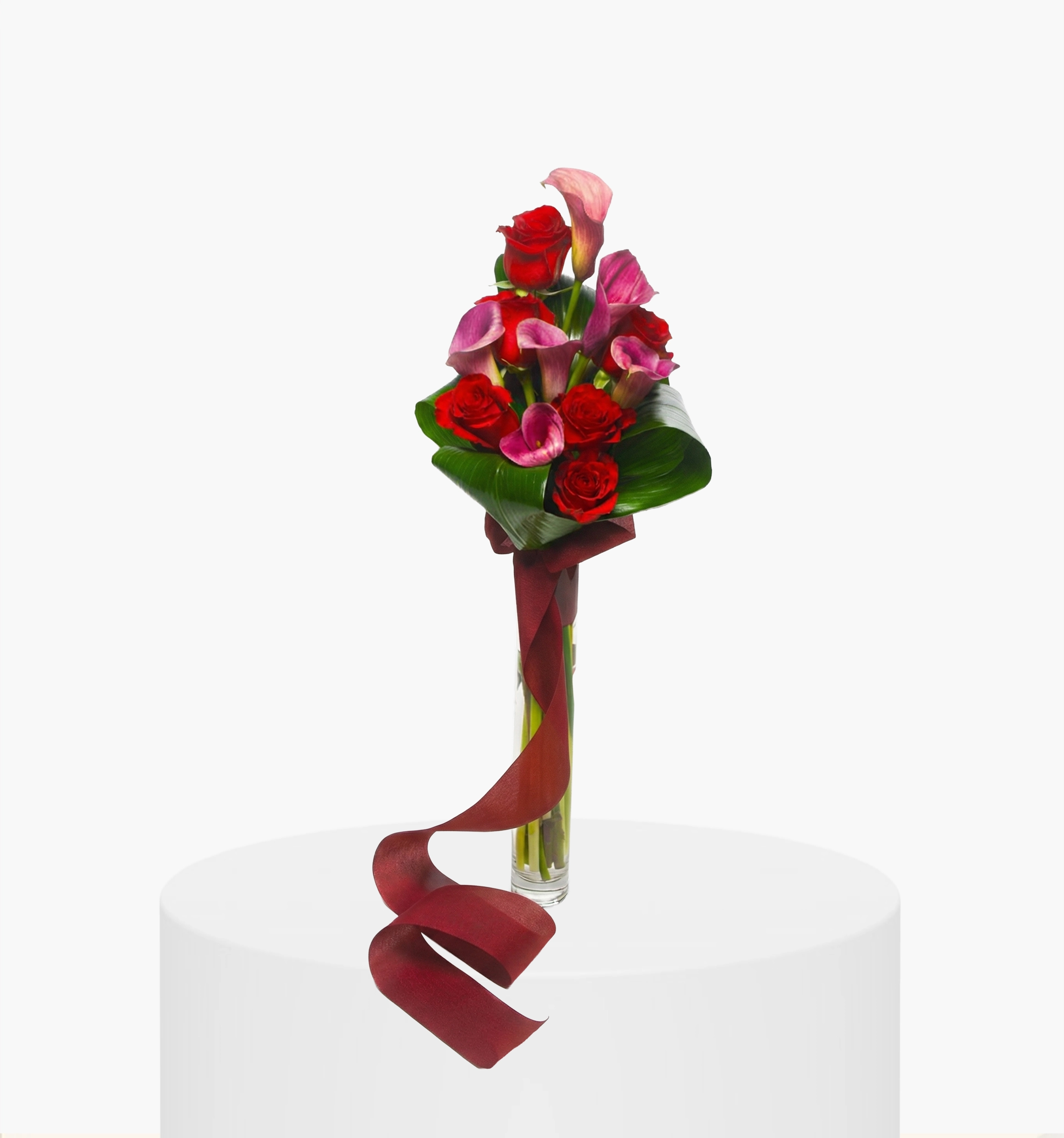 Red Rose & Calla Lily Vase UAE
