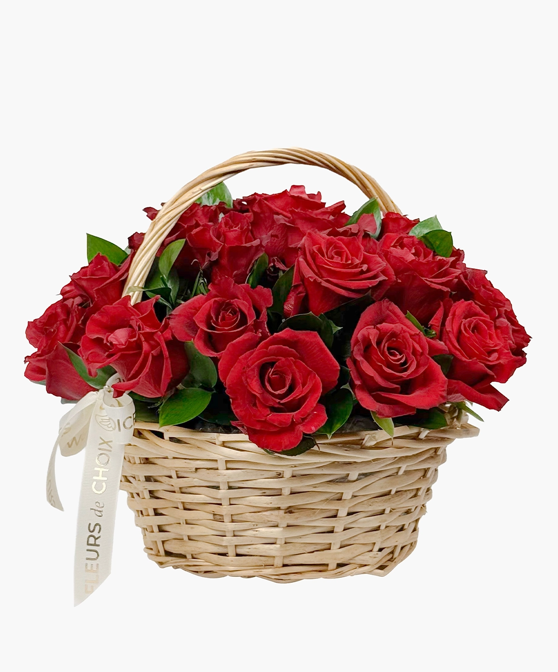 Basket Red Roses