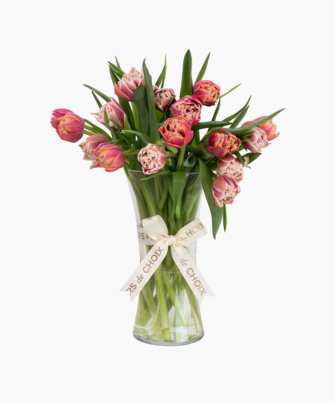 Pink & Orange Tulip Vase